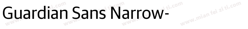 Guardian Sans Narrow字体转换